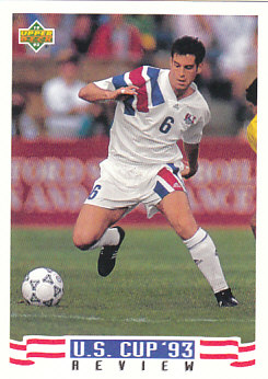 John Harkes USA Upper Deck World Cup 1994 Preview Eng/Spa US Cup 93 Review #134